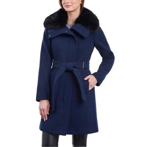 Michael Kors Women's Wool Blend Belted Coat